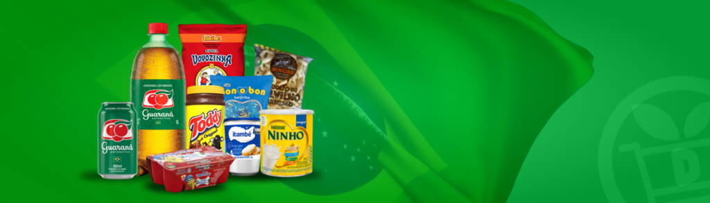 Seleção de produtos brasileiros apresentada no site oficial da Daisy's Supermarket