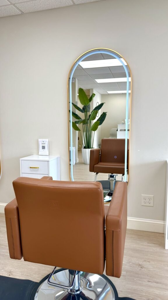 Interior da KOR Beauty & Care em Bridgeport.