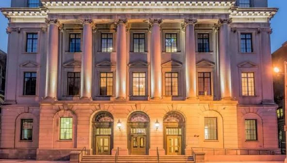 Exterior of Ruth Bader Ginsburg Hall at Rutgers University Newark