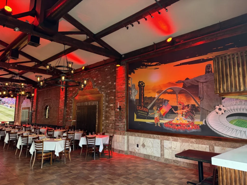 Dining room at Taverna Casa Nova in Newark