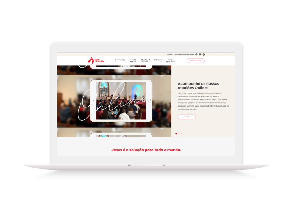 Imagem institucional do site da New Canaan UMC em Kearny, New Jersey